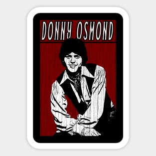 Vintage Retro Donny Osmond Sticker